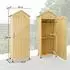 Outsunny Gartenschrank Holz extra hoch, 2 Fächer, 58x213x85cm (84H-602V00ND)