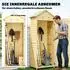 Outsunny Gartenschrank Holz extra hoch, 2 Fächer, 58x213x85cm (84H-602V00ND)