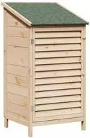vidaXL Gartenschuppen Natur 59,5 x 56 x 113,5 cm Massivholz aus Fichte