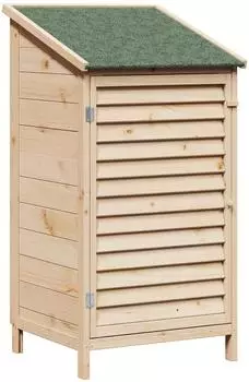 vidaXL Gartenschuppen mit Dach 59x56x113,5cm Massivholz Fichte (42033452)