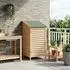 vidaXL Gartenschuppen mit Dach 59x56x113,5cm Massivholz Fichte (42033452)