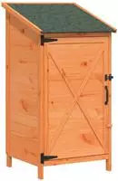 vidaXL Gartenschuppen Braun 59,5 x 56 x 113,5 cm Massivholz aus Fichte