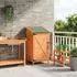 vidaXL Gartenschuppen braun 59,5x56x113,5cm Massivholz Fichte (42033471)
