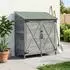 vidaXL Gartenschuppen grau 106x56x113,5cm Massivholz Fichte (42033474)