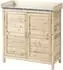 OKWISH Gartenschrank aus Holz, 83x40x92cm, 2 Fächer, natur