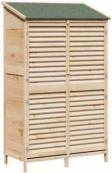 vidaXL Gartenschuppen Fichtenholz massiv 106x56x176,5cm (42033464)