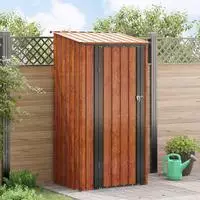 vidaXL Gartenh&uuml;tten Braun 103 x 86 x 200 cm Metall