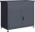 DEGAMO Bremen Gartenschrank mit Hochbeet, Stahl anthrazit (10156)