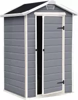 Keter GP_255137, Keter Manor 4x3, Kunststoff-Schuppen, Einzelbild, Giebeldach,