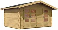 Karibu Gartenhaus "Lagor 1" 38mm, 2 Raumhaus, aus hochwertiger nordischer Fichte