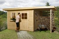 weka Gartenhaus "170 A Gr.3, 28 mm, natur Holzlagerplatz 150 cm"