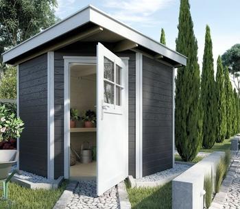 weka Gartenhaus 229 2,09 x 2,05 m anthrazit