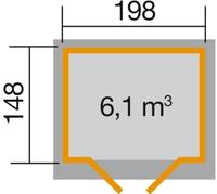 weka Gartenhaus "325 Gr.1, 19 mm"