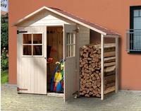 weka Garten-Ger&auml;teschrank "Gr. 2" BxTxH: 245x105x216 cm, mit Schleppdach