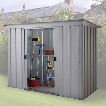 yardmaster Titanium 84 2,24 x 1,04 m silber inkl. Bodenrahmen