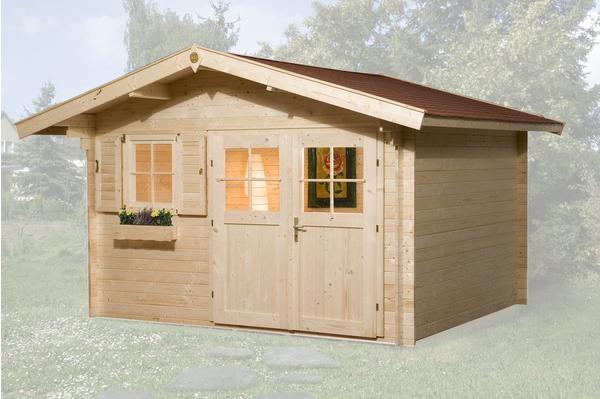 weka Gartenhaus 109 3,40 x 2,50 m natur