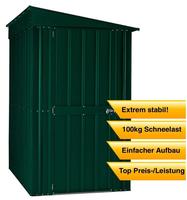 Globel Industries - Metall Anlehn-ger&auml;tehaus, Fahrradgarage 'lean-to 56', Jade, 2,79
