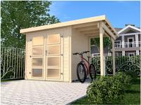 weka Gartenhaus "321 A Gr.3, natur, 19 mm, Anbau 115 cm"