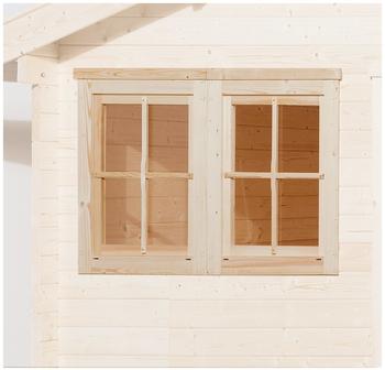 Weka Holzbau Doppelfenster f&uuml;r 45 mm 138 x 79 cm