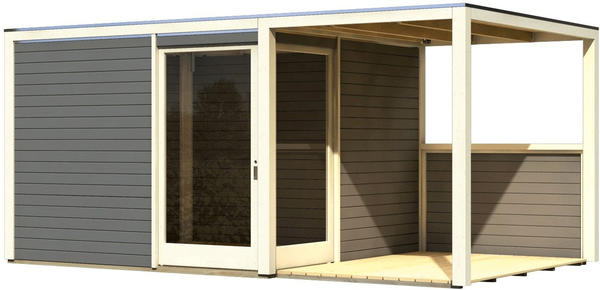 Karibu Qubu Eck Mit Schleppdach 200 304 X 304 Cm Terragrau Test Testbericht De August 2020