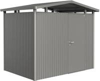 Biohort Ger&auml;tehaus "PANORAMA Gr. P2 quarzgrau-metallic mit Standardt&uuml;r" aus Metall