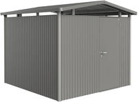 Biohort Ger&auml;tehaus "PANORAMA Gr. P4 quarzgrau-metallic mit Standardt&uuml;r" aus Metall