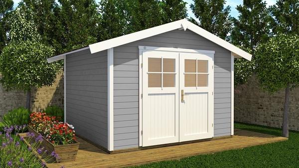 weka Gartenhaus 122 3 x 2,35 m grau