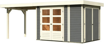 Woodfeeling Retola 2 mit Anbauschrank + SD (280 + 288 x 217 cm) terragrau