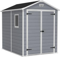 Keter 17197129, Keter Manor 6x8DD Gartenhaus wetterfest 7.6m&sup3;, Kunststoff,