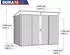 Tepro Metallgerätehaus Pent Roof 8x6 2,64 x 1,85 m anthrazit