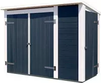 weka Ger&auml;tehaus ""Multibox" mit Regalsystem, 19mm-Pultdach mit Bitumendachbelag" mit