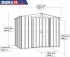 Test Rite Tepro Top Shed 8x6 261,6 x 183 cm