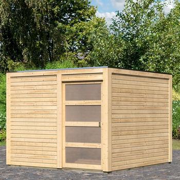 KARIBU Qubic 2 2,72 x 2,72 m natur