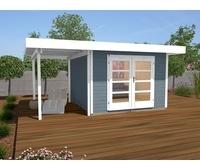 weka Gartenhaus "Designhaus 126 Plus" mit Anbaudach