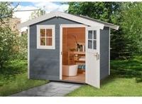 weka Gartenhaus 123 2,40 x 2,05 m grau