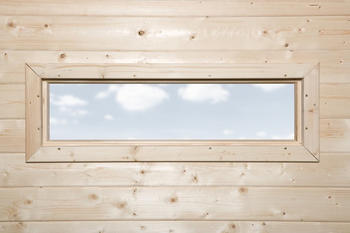 Weka Holzbau Weka Fenster Gartenhaus 28 mm 97 x 33 cm