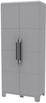 Kreher Mehrzweckschrank ca. 78x44x185 cm , grau, Türanschlag wechselbar, Kreher