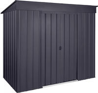 Globel Industries - Ger&auml;tehaus 'skillion 84', Anthrazit, 2,06 M2, Ohne Schleppdach