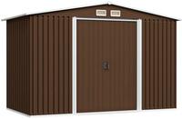 vidaXL 47031, vidaXL Ger&auml;teschuppen Braun 257x205x178 cm Stahl