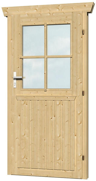 Skan Holz Einzeltür für 45 mm Blockbohlenhäuser