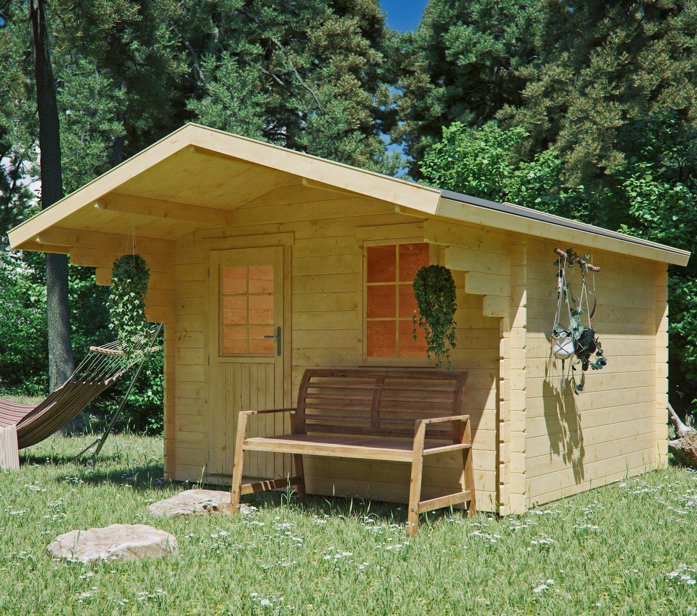 Kiehn-Holz Gartenhaus »Burgberg 1«, BxT: 350x449 cm, (Set) Erfahrungen 4/5  Sternen