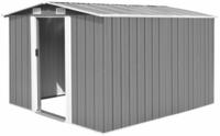vidaXL Gartenhaus 257x298x178 cm Metall Grau