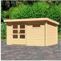 Karibu Gartenhaus "Schlo&szlig;see 8" natur, anthrazit oder terragrau