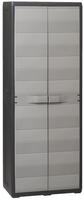 Gartenschrank Mit 3 B&ouml;den Schwarz Und Grau Vidaxl