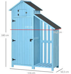 Outsunny Gartenhaus 116 x 50,5 cm (845-323V01)