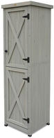 Gartenschrank ''Ben'' Aus Holz, Grau, 45 X 45 X 160 Cm - Habau