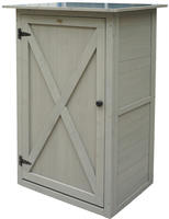 Gartenschrank ''Benno'' Aus Holz, Grau, 76 X 56 X 117 Cm - Habau