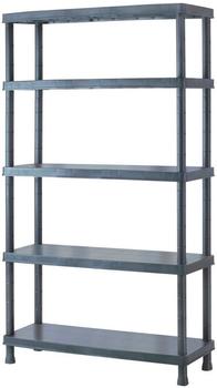 Kreher Schwerlastregal Titan, B/T/H: 120x40x188 cm, 5 Böden schwarz