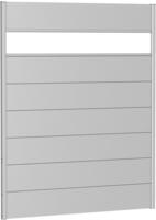 Biohort Sichtschutzelement 7 Metall-Paneele, 1 Acrylglas-Paneel und 2 Schienen, LxH: