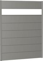Biohort Sichtschutzelement 7 Metall-Paneele, 1 Acrylglas-Paneel und 2 Schienen, LxH: